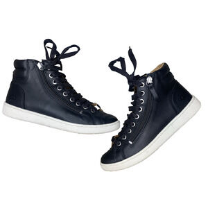 Ugg Shoes Womens Size 7 Black "Olive" Trainer Casual High Top Basic Sneakers